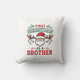 Cojín Decorativo Primer Navidad como un hermano Santa Gnome