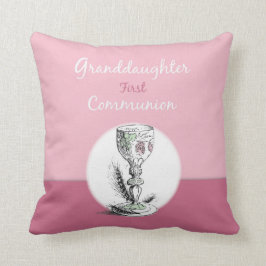 Cojín Decorativo Primera Comunión de la Nieta Rosa, Cáliz