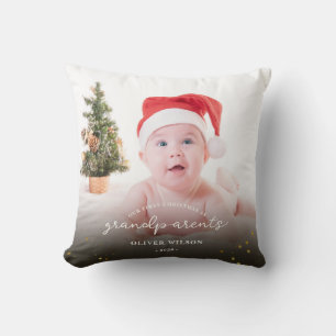 Cojín Decorativo Primera Navidad como Abuelos Navidad familia