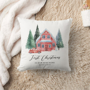 Cojín Decorativo Primera Navidad Personalizada Navidad Nuevo Hogar