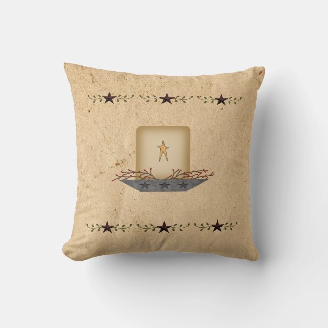 Cojín Decorativo Primitive Star Candle Pillow (Anverso)