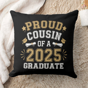 Cojín Decorativo Primo Orgulloso De La Graduación Familiar De Un Gr