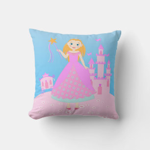 Cojín Decorativo Princesa de cuento de hadas en Fiesta de nacer ros