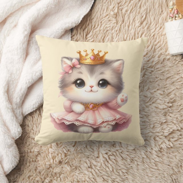 Cojín Decorativo Princesa de gatito suave (Manta)