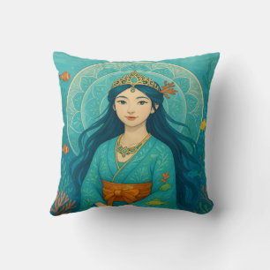 Cojín Decorativo Princesa de sirena japonesa con música de personal