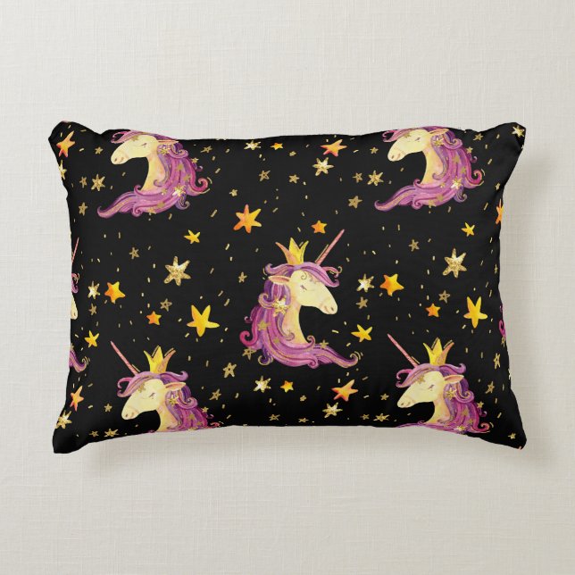 Cojín Decorativo Princesa de Unicornio: cuento de hadas acuáticas (Anverso)