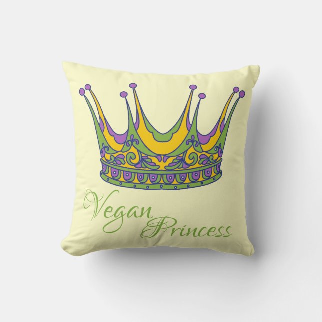 Cojín Decorativo Princesa del vegano (Anverso)