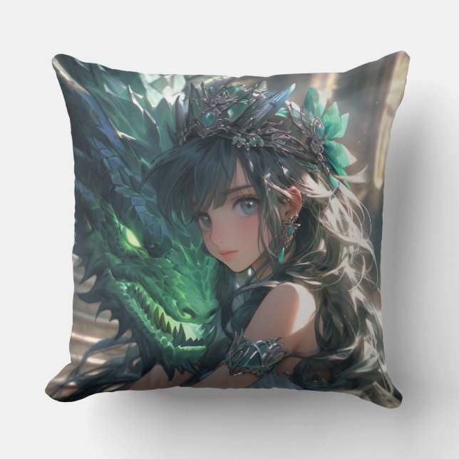 Cojín Decorativo Princesa Esmeralda (Anverso)