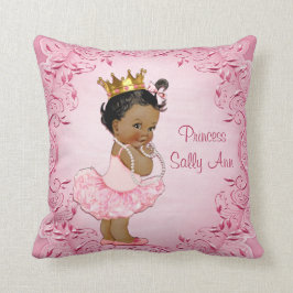 Cojín Decorativo Princesa étnica personalizada Ballerina Pink