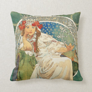 Cojín Decorativo Princesa Hyacinth Pillow de Alfonso Mucha