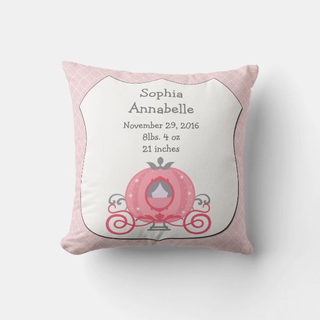 Cojín Decorativo Princesa Personalizada Porte Niña Pillow (Anverso)