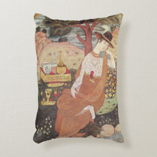 Cojín Decorativo Princesa que se sienta en un jardín, dinastía de
