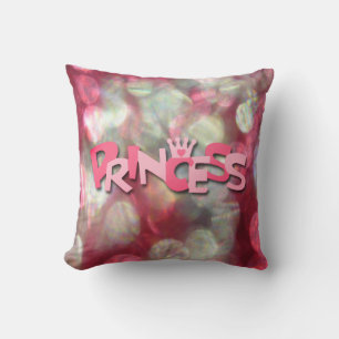 Cojín Decorativo Princesa Rosa de moda Bokeh