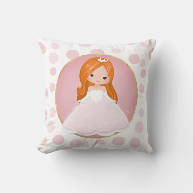 Cojín Decorativo Princesa rosa Redhead (Anverso)