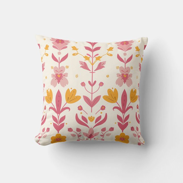 Cojín Decorativo Princescore floral capásico (Anverso)
