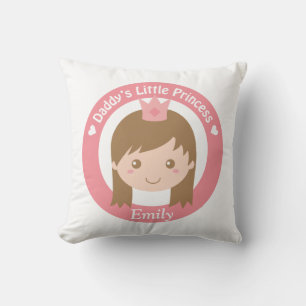 Cojín Decorativo Princesita Papá, Princesa Linda con Diadema