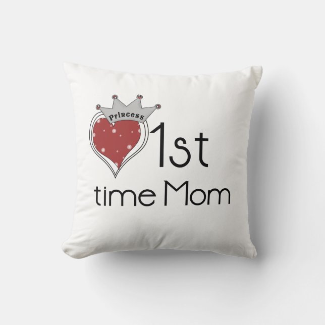 Cojín Decorativo Princess Heart First Time Mom Gifts (Anverso)