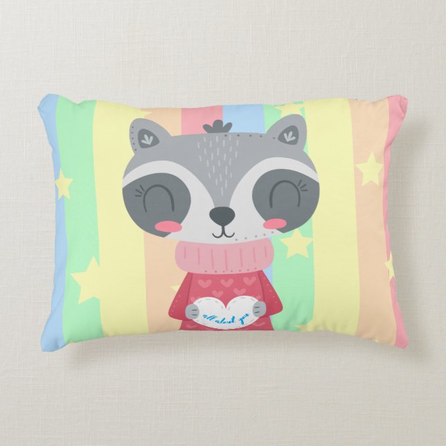Cojín Decorativo Princess Kitty Nursery Accent Pillow (Anverso)