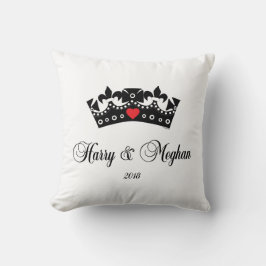 Cojín Decorativo Príncipe Harry y Meghan Royal Boda 2018