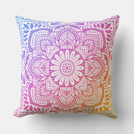 Cojín Decorativo Prism Flower Mandala Throw Pillow