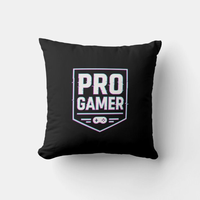 Cojín Decorativo PRO GAMER — Escudo para neón (Anverso)