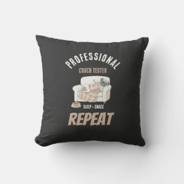 Cojín Decorativo Probador Profesional de Sofás – Colección Cozy Paw