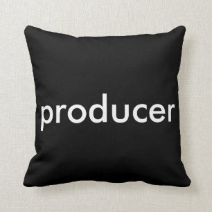Cojín Decorativo Productor en letras intrépidas