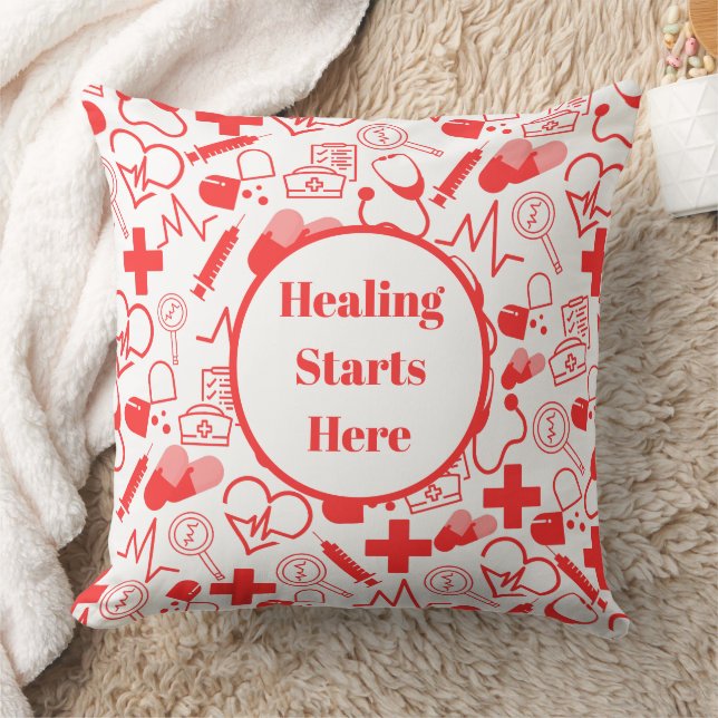 Cojín Decorativo Profesional de atención médica personalizada (Manta)