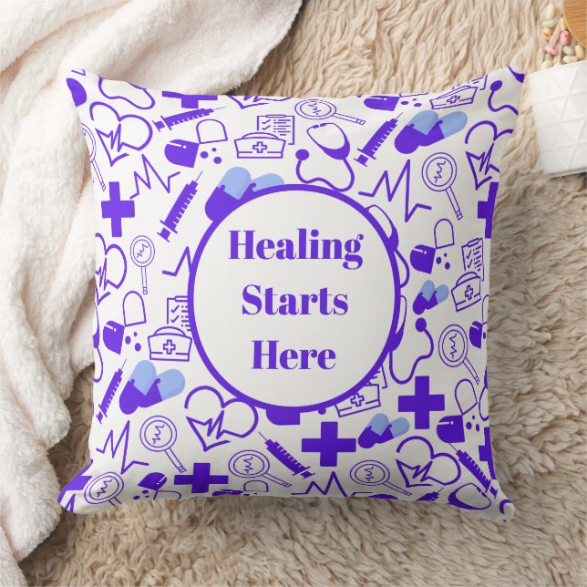 Cojín Decorativo Profesional de atención médica personalizada (Manta)