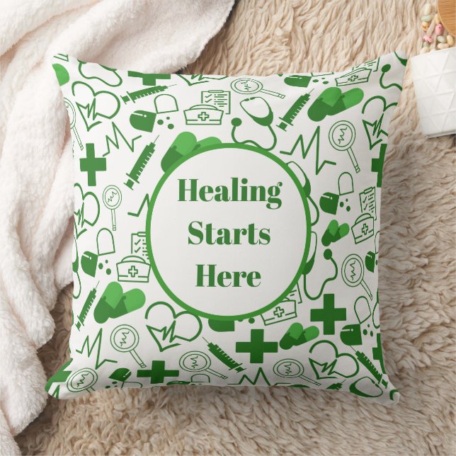 Cojín Decorativo Profesional de atención médica personalizada (Manta)