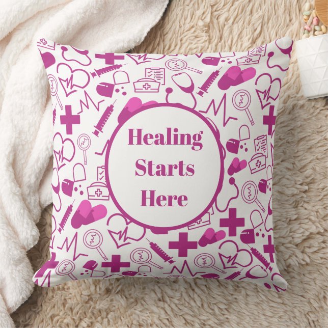 Cojín Decorativo Profesional de atención médica personalizada (Manta)