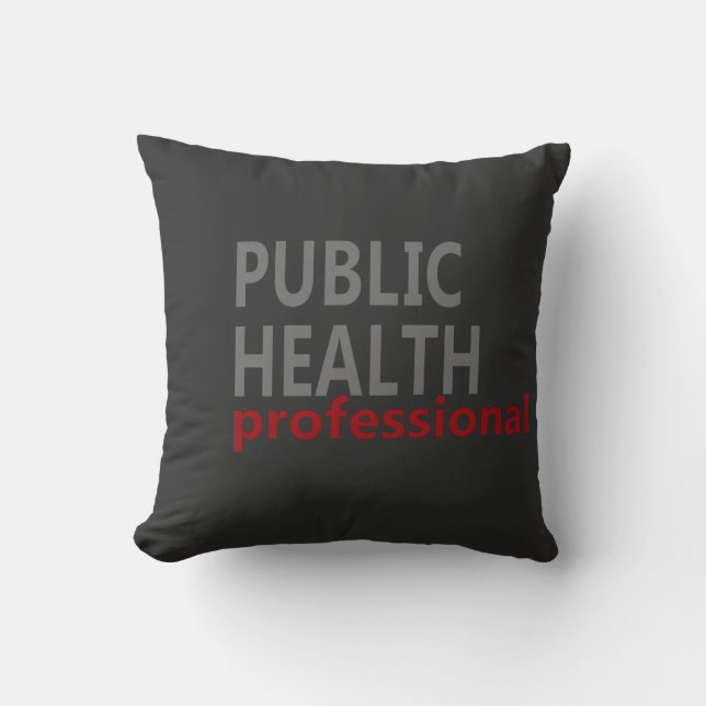 Cojín Decorativo profesional de salud pública (Anverso)