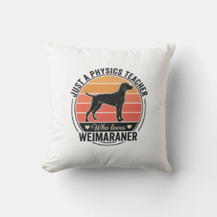 Cojín Decorativo Profesor de Física Ama Diseño de Perro Vintage Wei