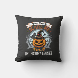 Cojín Decorativo Profesor de Historia del Arte de Halloween Diseño 