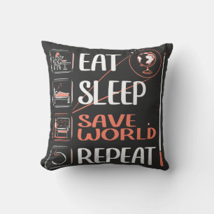 Cojín Decorativo Profesor de Supergeografía ahorra al mundo gracias