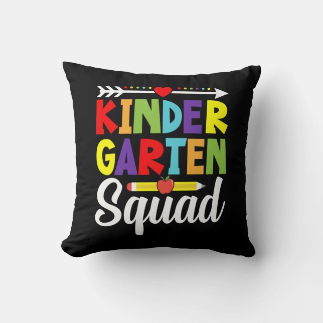 Cojín Decorativo Profesora de Kindergaren Squad (Anverso)