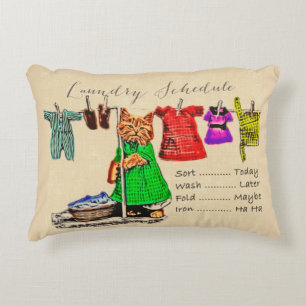 Cojín Decorativo Programa de lavado de ganadería para gato Mascota 