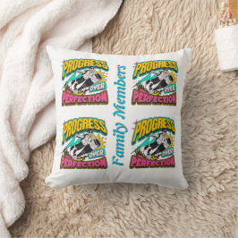 Cojín Decorativo Progreso sobre el pilar de la perfección - Motivac