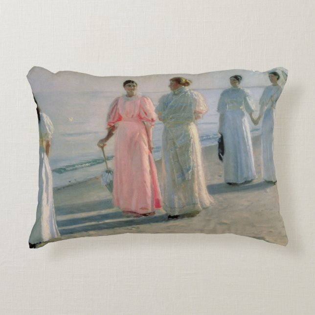 Cojín Decorativo "promenade" en la playa (Anverso)