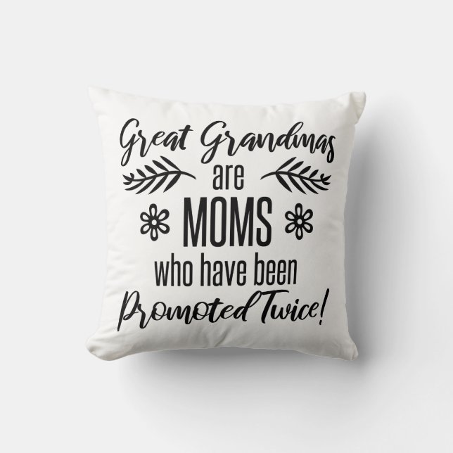 Cojín Decorativo Promocionado A La Gran Abuela (Anverso)