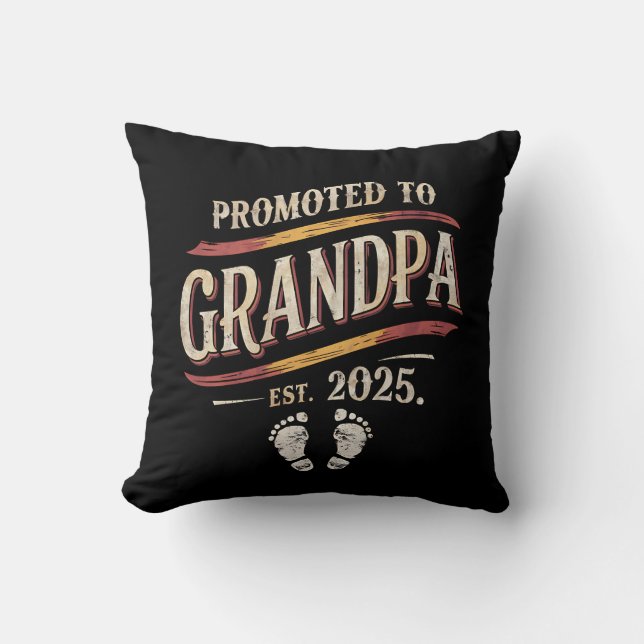 Cojín Decorativo Promocionado Al Abuelo 2025 (Anverso)