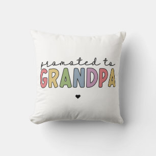 Cojín Decorativo Promocionado al abuelo como nuevo abuelo para ser