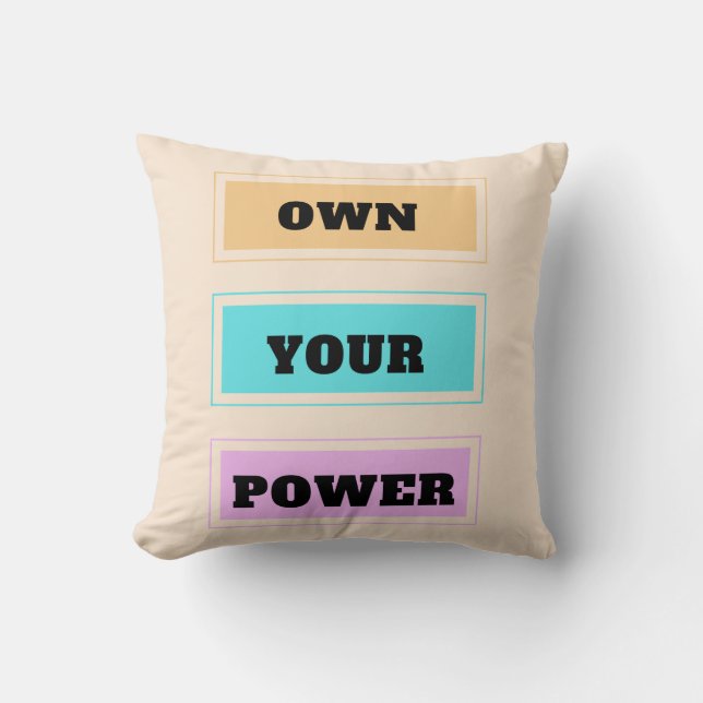 Cojín Decorativo Propietar su poder (Anverso)