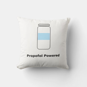 Cojín Decorativo Propofol Potenciado – Humor Divertido de Anestesió