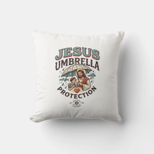 Cojín Decorativo Protección de paraguas de Jesús Protección de para