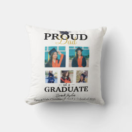Cojín Decorativo Proud dad of graduate 2025