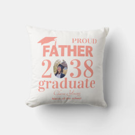 Cojín Decorativo Proud Father personalized graduation