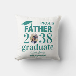 Cojín Decorativo Proud Father personalized graduation