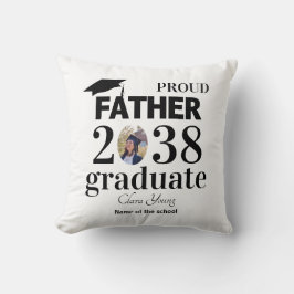Cojín Decorativo Proud Father personalized graduation