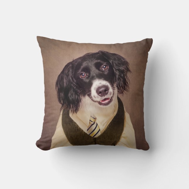 Cojín Decorativo Proyecto de mascotas del refugio - obús (Anverso)